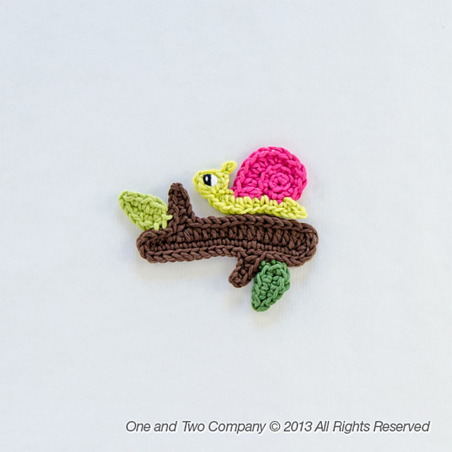 Snail and Branch Applique