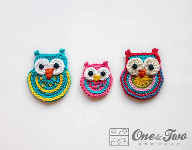 Owls 2 sizes Applique