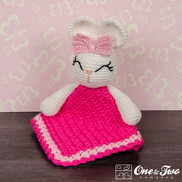 Olivia the Bunny Lovey Security Blanket