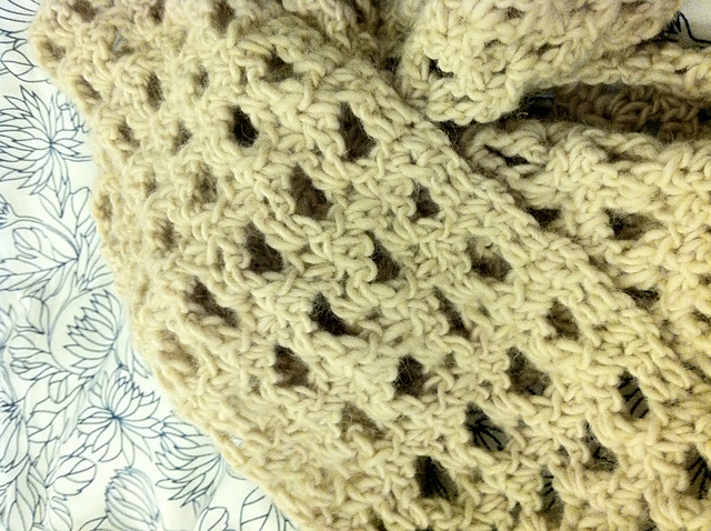 Interrupted V-Stitch Scarf