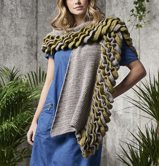 Ruffle Shawl