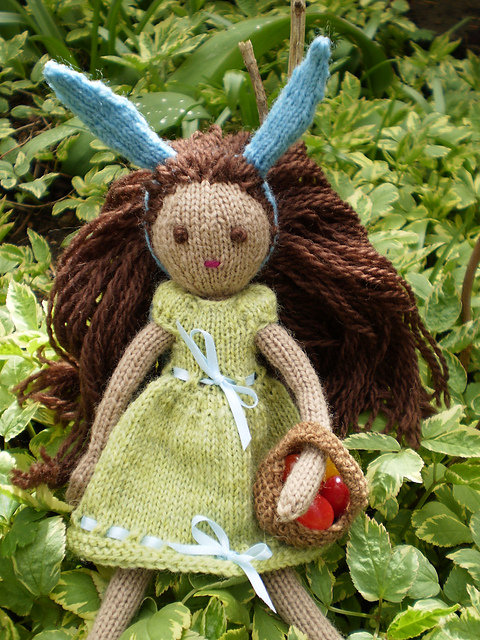 Little Knit Doll Easter Set