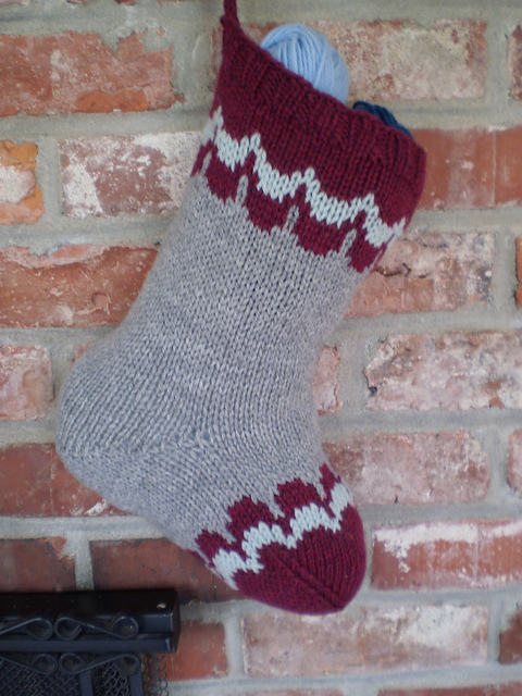 Christmas Scallops Stocking