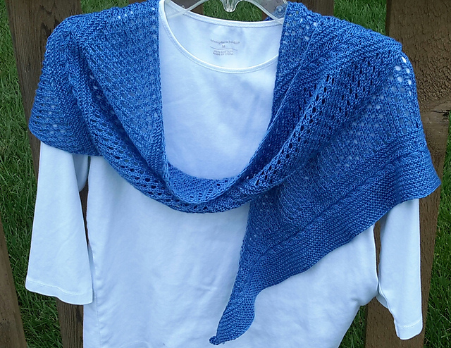Braid and Eyelet Shawl