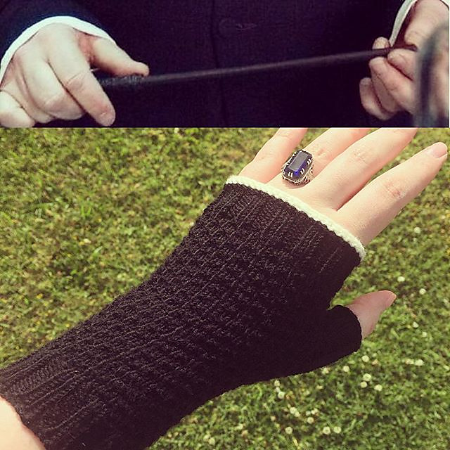 Always Snape: textured gloves