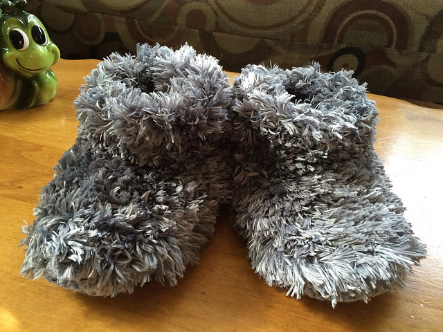 Adult Fur Boot Slippers
