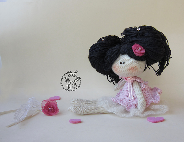 Doll Marshmallow with dress