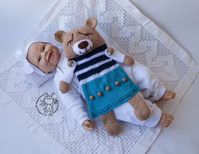 Bunting Blanket Bear Toy