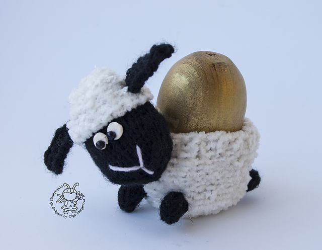 Easter Egg Cozy: Ladybug, lamb, snail