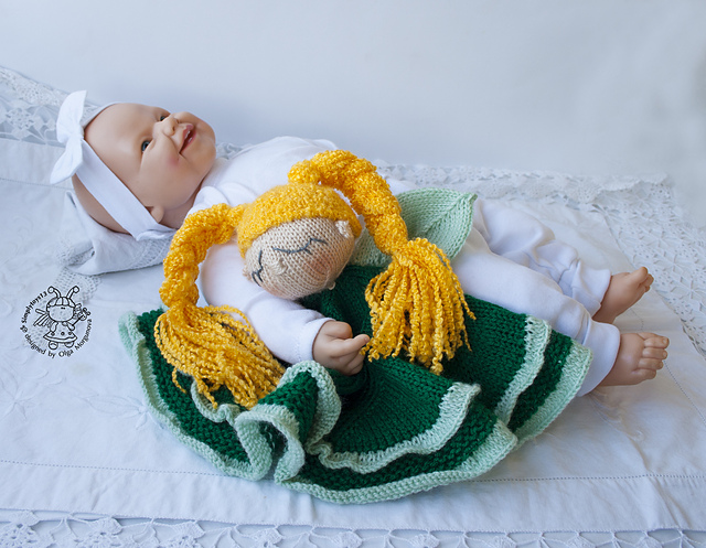 Sleeping Fairy Baby Lace Blanket