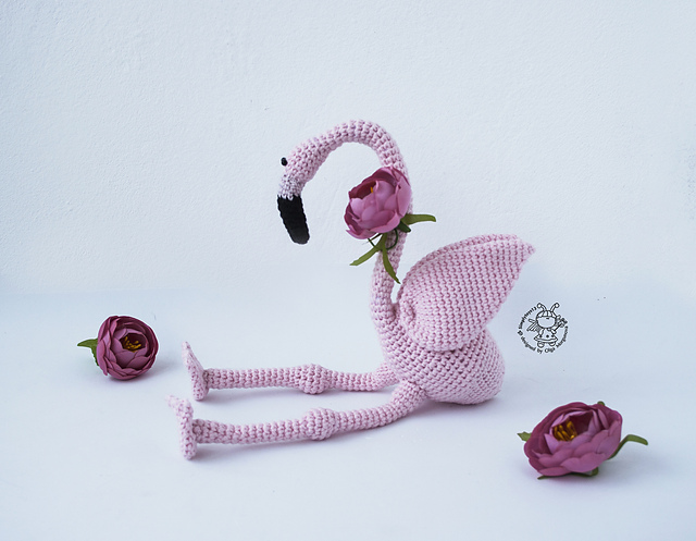 Amigurumi Pink flamingo
