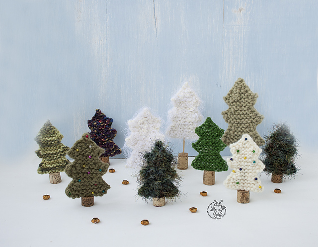 Many Christmas trees
