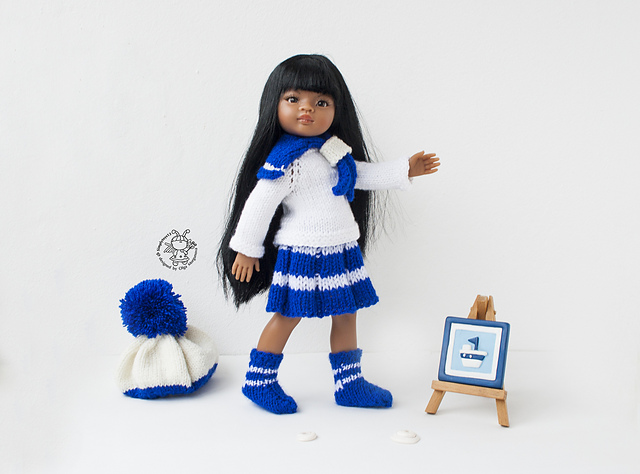 Sailor outfit for 13-14 inch  dolls