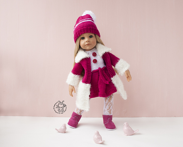 Outfit  Raspberries for 18in doll