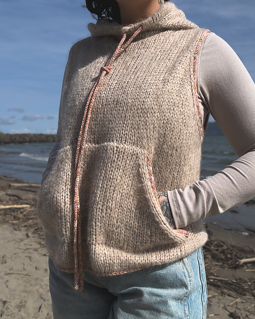 Ravelry: Mt. Hoody Vest pattern by Vanessa Fleming