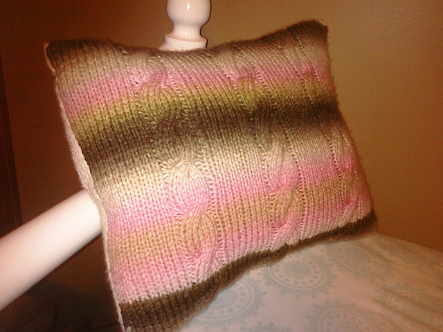 Cabled Pillow