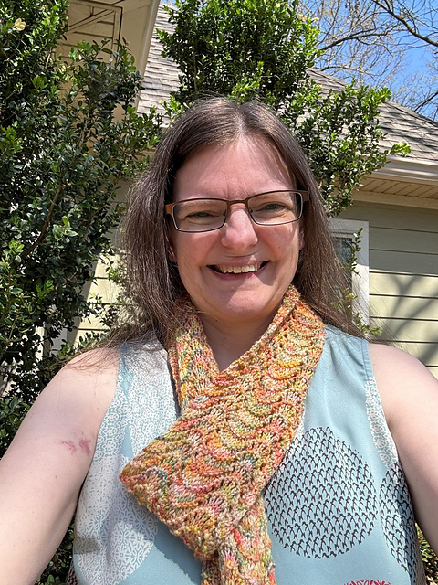 Feather and Fan Scarf