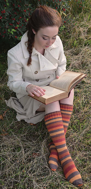 Self-Striping Knee Highs