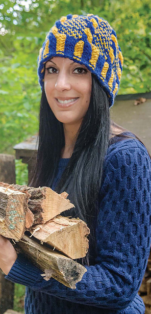 Two-Color Cable Hat