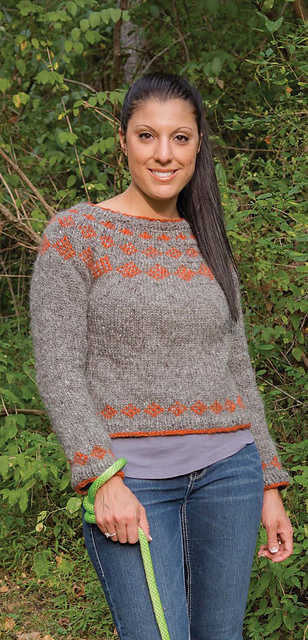 Diamond Circular Yoke Sweater