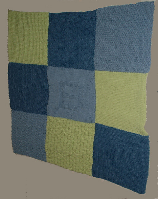 Sampler baby blanket