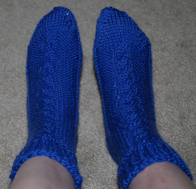 Worsted Cable Socks
