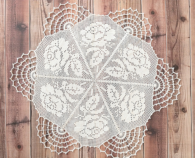 Hexagon Filet Doily