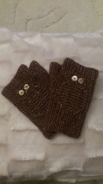 Owl Fingerless Gloves