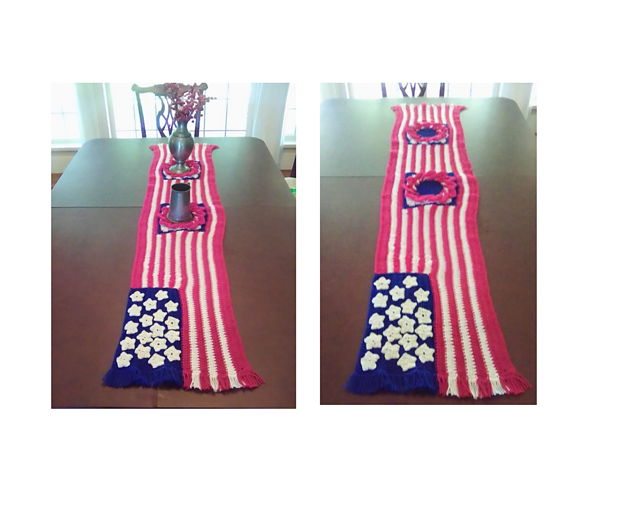 American Flag Table Runner