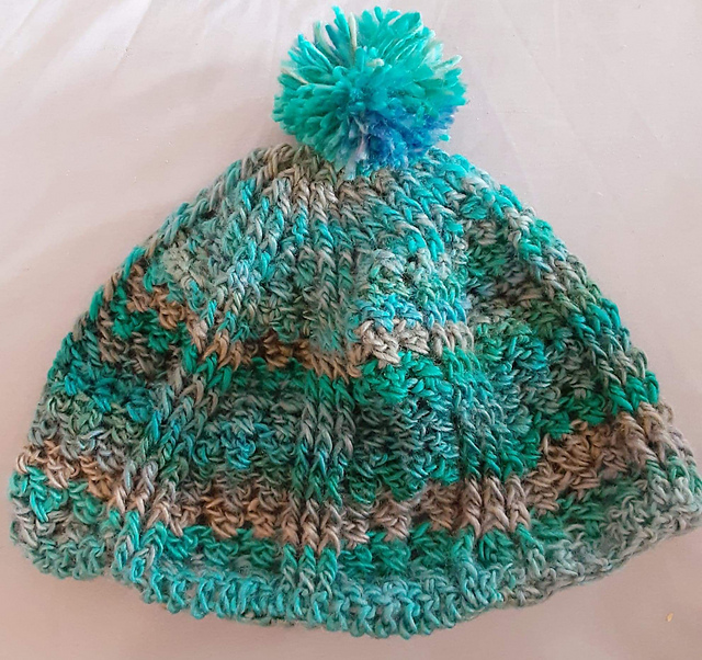 Triple Crossed Stitch Beanie