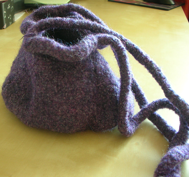 Felted Triangular Bag