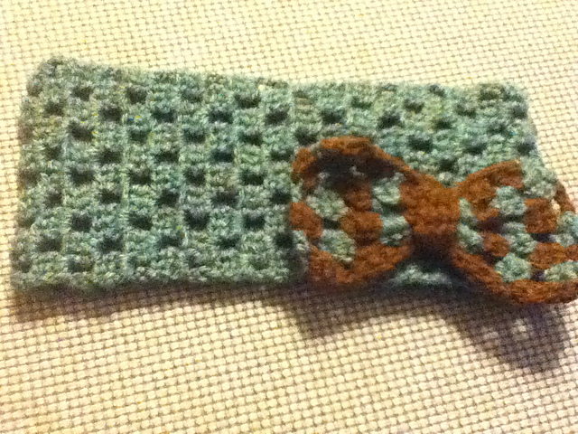 Granny square Headband + Bow