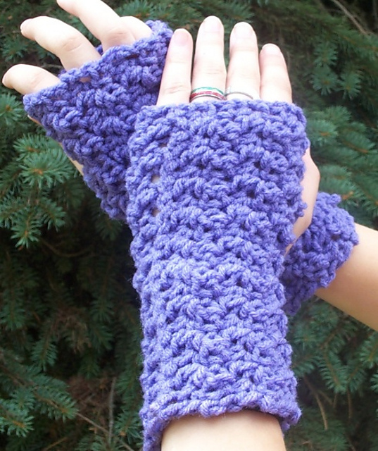 Another super easy textured handwarmer set