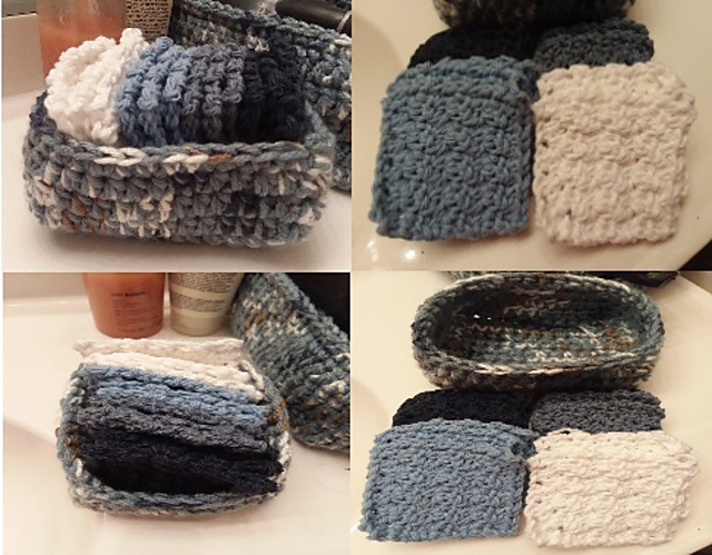 Mini facial scrubbie set