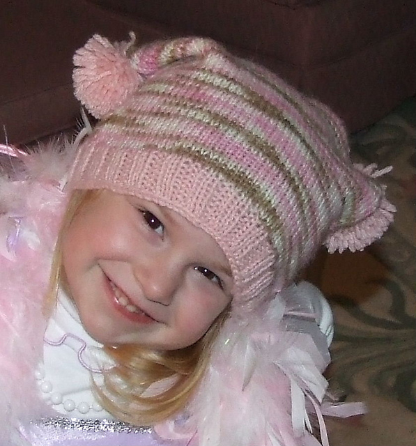 Ravelry Precious Pompoms Hat pattern by Beth Lutz