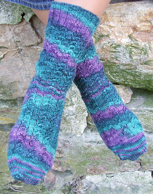 Purl Lace Socks