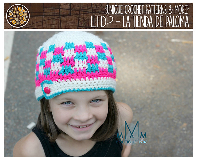 Crochet Patchwork Button Flap