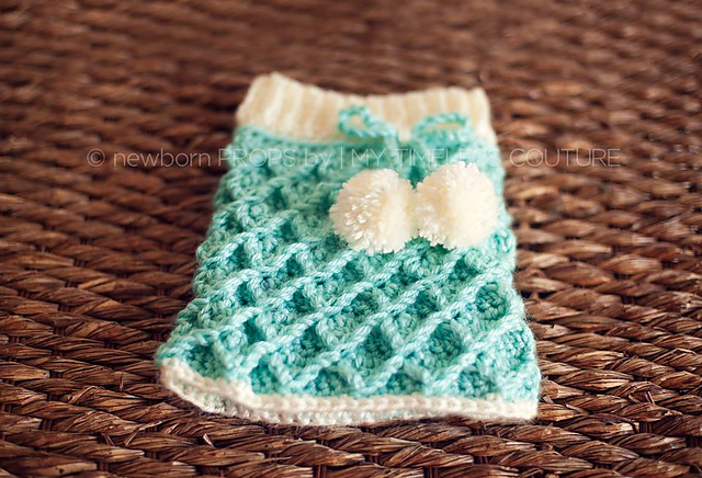 Crochet Waffle Gaufre Skirt