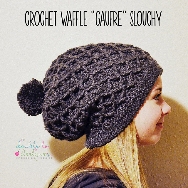Crochet Waffle Gaufre Slouchy