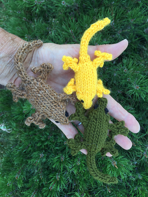 Knitted Gecko Lizards