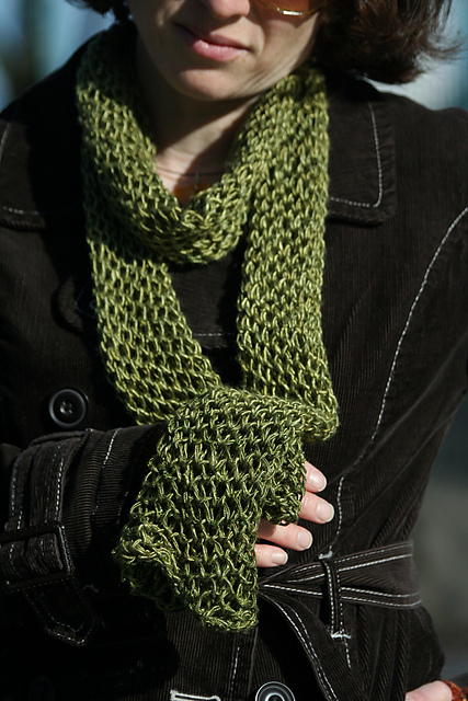 oh, honey -- mystery stitch scarf