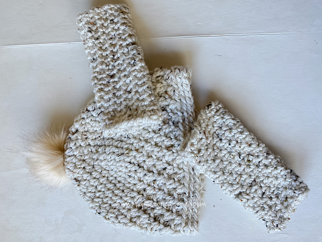 Lily Beanie and Fingerless Gloves