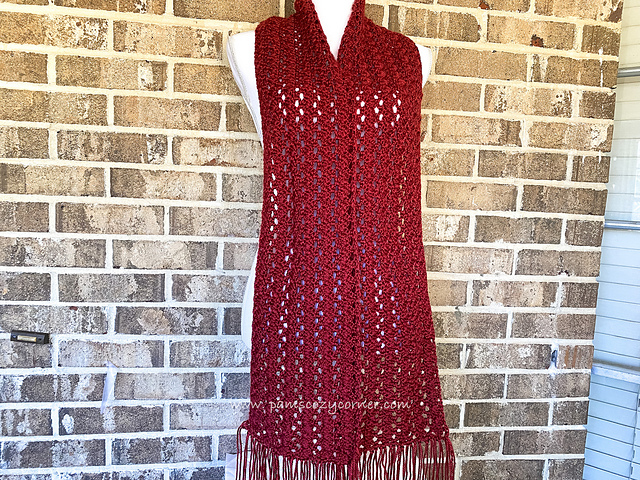 Grace's Garnet Scarf