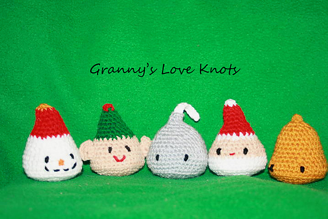 Granny's Cuties Whimsy Set Ornaments