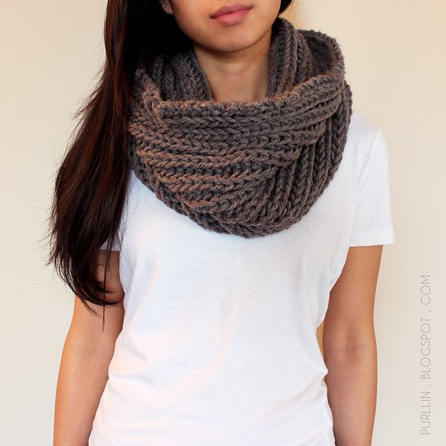 Textured November Infinity Scarf