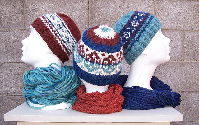 Three in One Fair Isle Hat