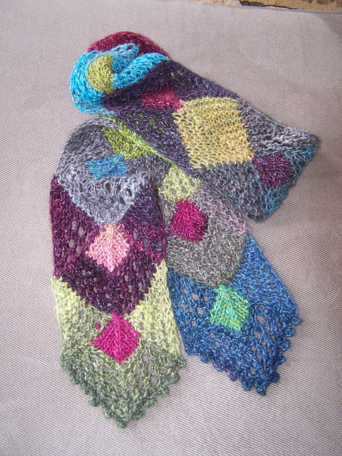 Color Your Own Diamonds Scarf