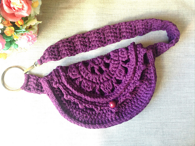 Mandala Half Moon Hip Bag