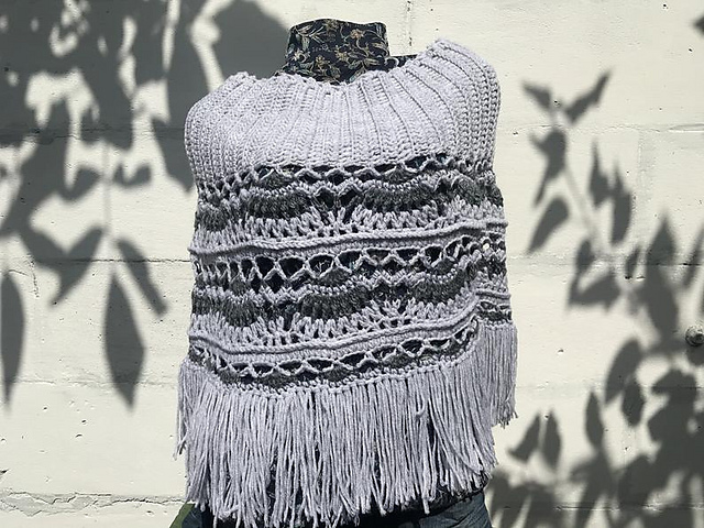 Nadia Fringe Poncho