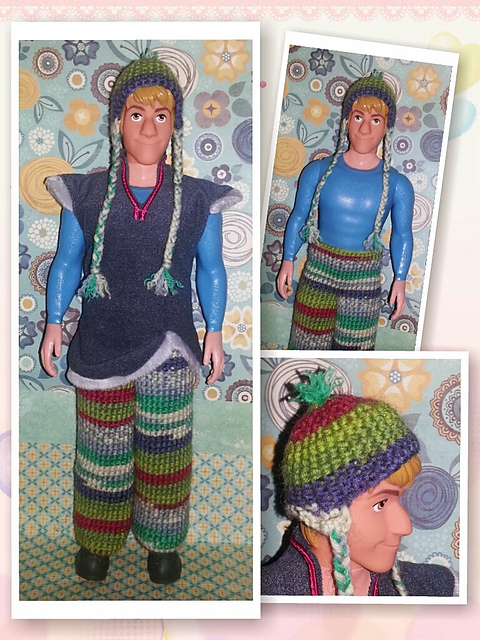 kristoff matching hat and pants